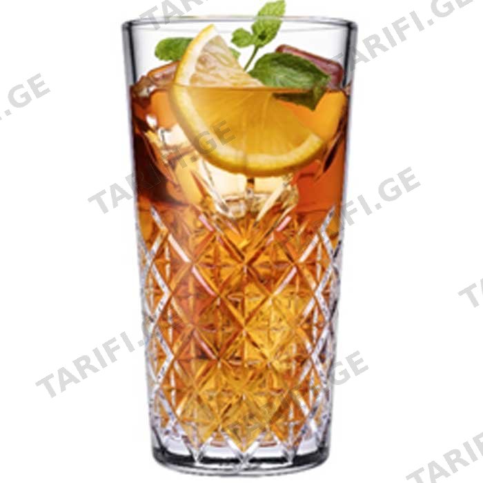 მინის ჭიქა PASABAHCE 9520055 (450 ML, 6 PCS)