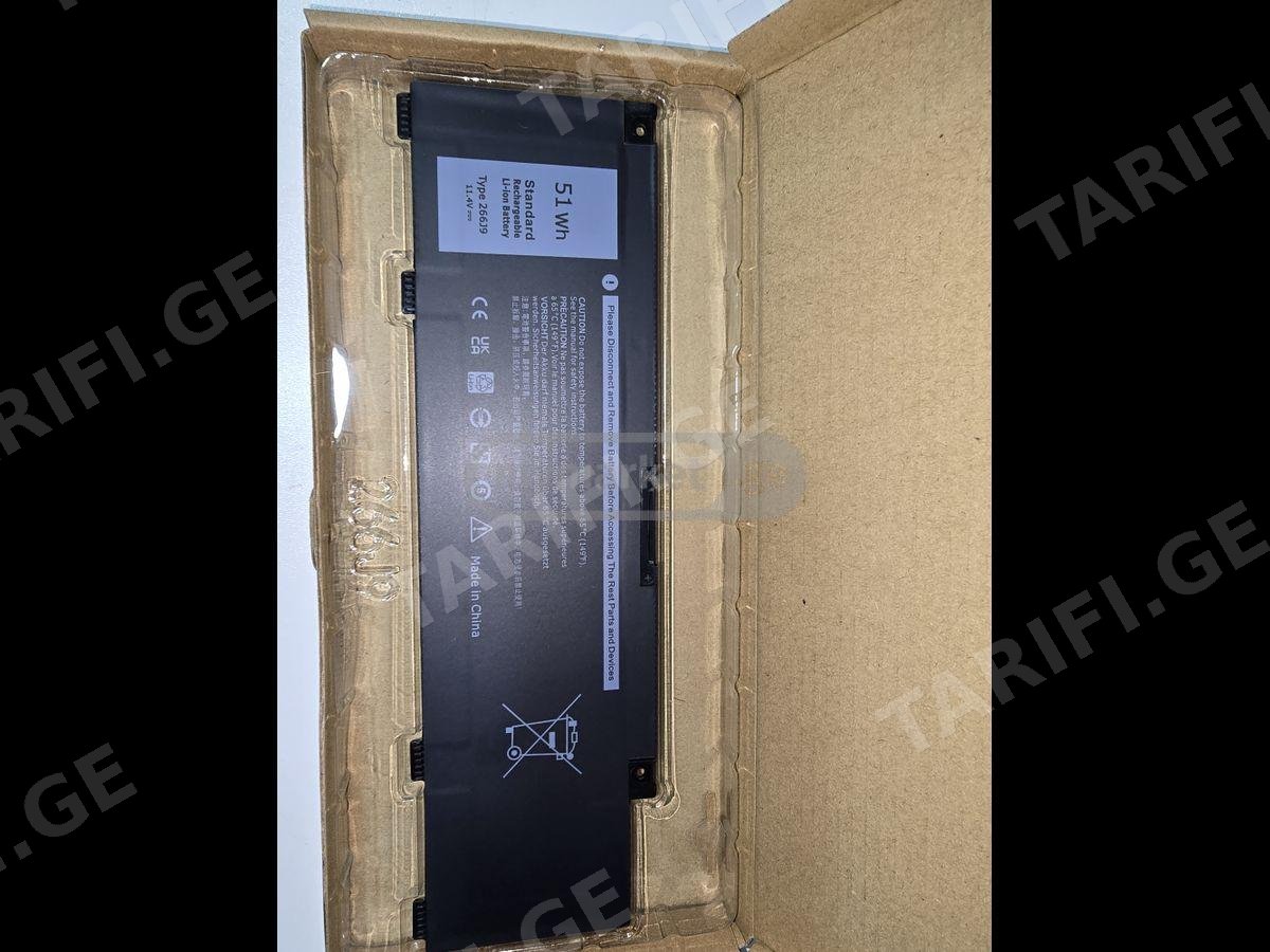 ნოუთბუქის აკუმულატორი Dell 266J9 BATTERY.