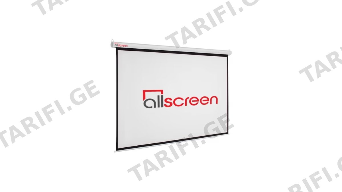 პროექტორის ეკრანი ALLSCREEN MANUAL PROJECTION SCREEN 295X220CM HD FABRIC CWP-15043 Diagonal 150 INCH / 381 CM