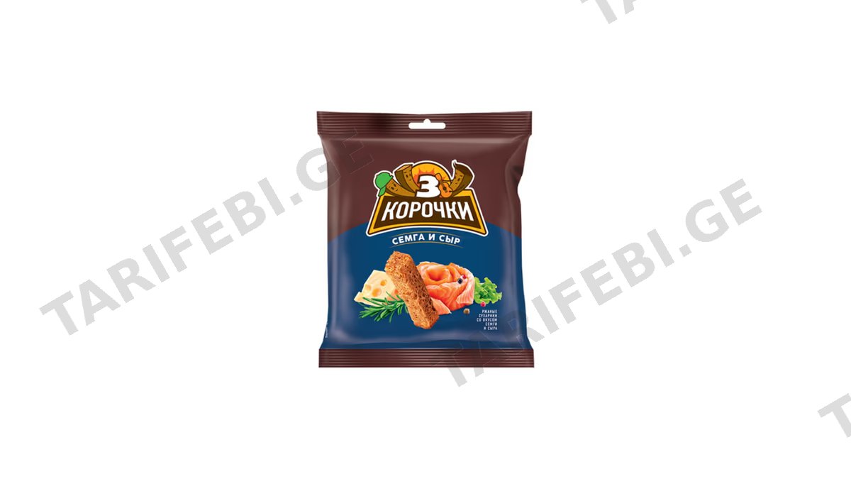 3 KOROCHKI კრეკერი ყველის ორაგულ40
