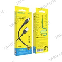 BOROFONE BX51 USB android Type-C კაბელი შავი