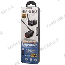 REMAX Metal Wi red Earphone for Type-c RM-560 Black