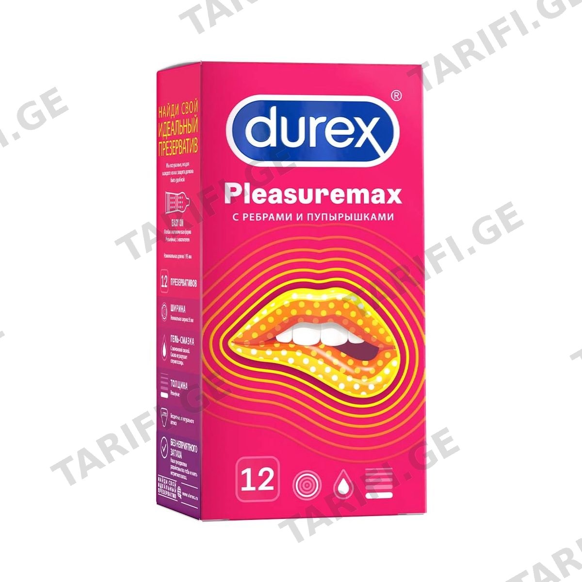 პრეზერვატივი Pleasuremax 12 ცალი დურექსი - Durex