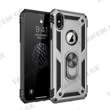 iPhone X Sofia Ring Case სილიკონის ქეისი ბეჭდით - ვერცხლისფერი