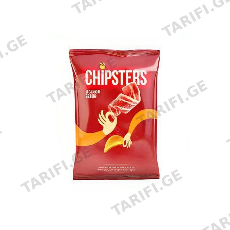 CHIPSTERS ჩიფსი ნატურ.ბეკონის-110გრ
