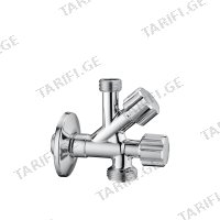 (1/2"x1/2"x3/4") ორმაგი ვენტილი მოკლე VA-ALBERTONI