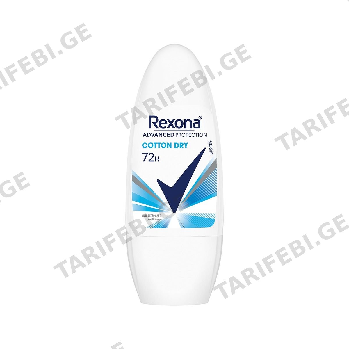 დეოდორანტი ბურთულიანი ქალის Cotton 50 მლ 9213 რექსონა - Rexona