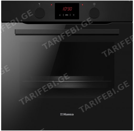 ჩასაშენებელი ელექტრო ღუმელი Hansa BOES68431, 3500W, 77L, Built-In Electric Oven, Black