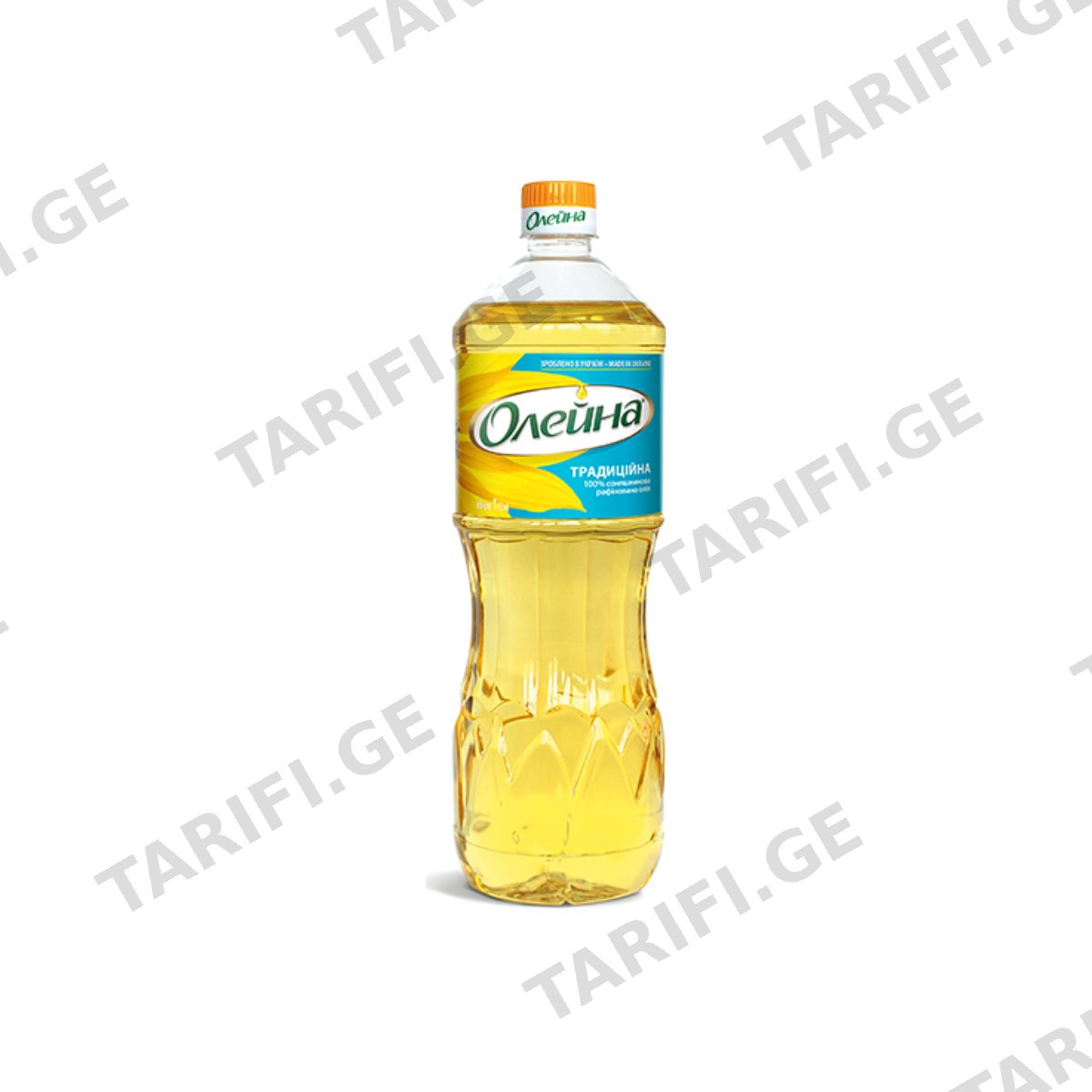 ზეთი მზესუმზირის "ოლეინა" 1ლ