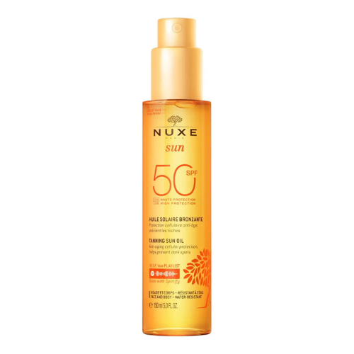 ნუქსი - SUN მზისგან დამცავი SPF50 სახე/ტანის ზეთი 150მლ