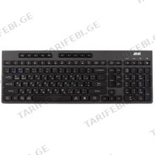 2E 2E-KS280WBGR_AK KS270 BLACK/GREY უსადენო მემბრანული კლავიატურა