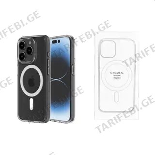 Iphone 15pro Magsafe Case Გამჭვირვალე Ქეისი