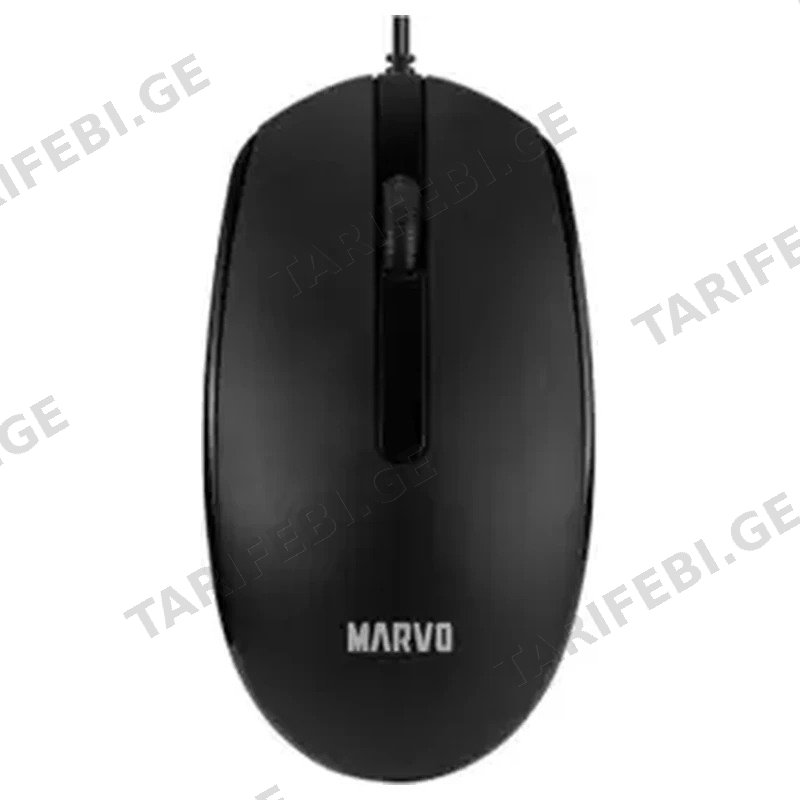 სადენიანი მაუსი MARVO MS003 1000 DPI შავი