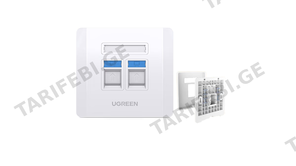 UGREEN (80182) Wall Plate Dual Ports