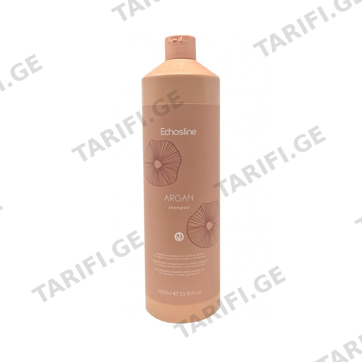 შამპუნი დაზიანებული თმისთვის Argan 1ლ 6123 ეკოსლაინი - Echosline