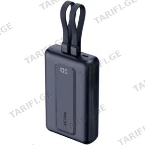 Ectra Dual Power Bank 20000mah Black