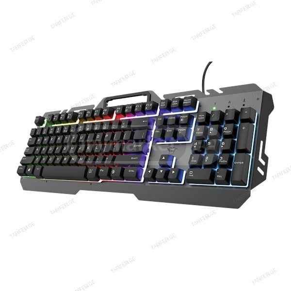 კლავიატურა Trust 23796 GXT 853 ESCA Metal Rainbow Black