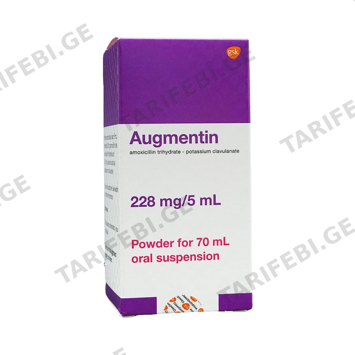 აუგმენტინი - Augmentin 228მგ/70მლ სუსპენზია