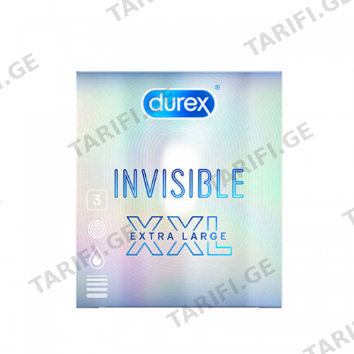 დურექსი პრეზერვატივი Invisible XXL#3 - 97697