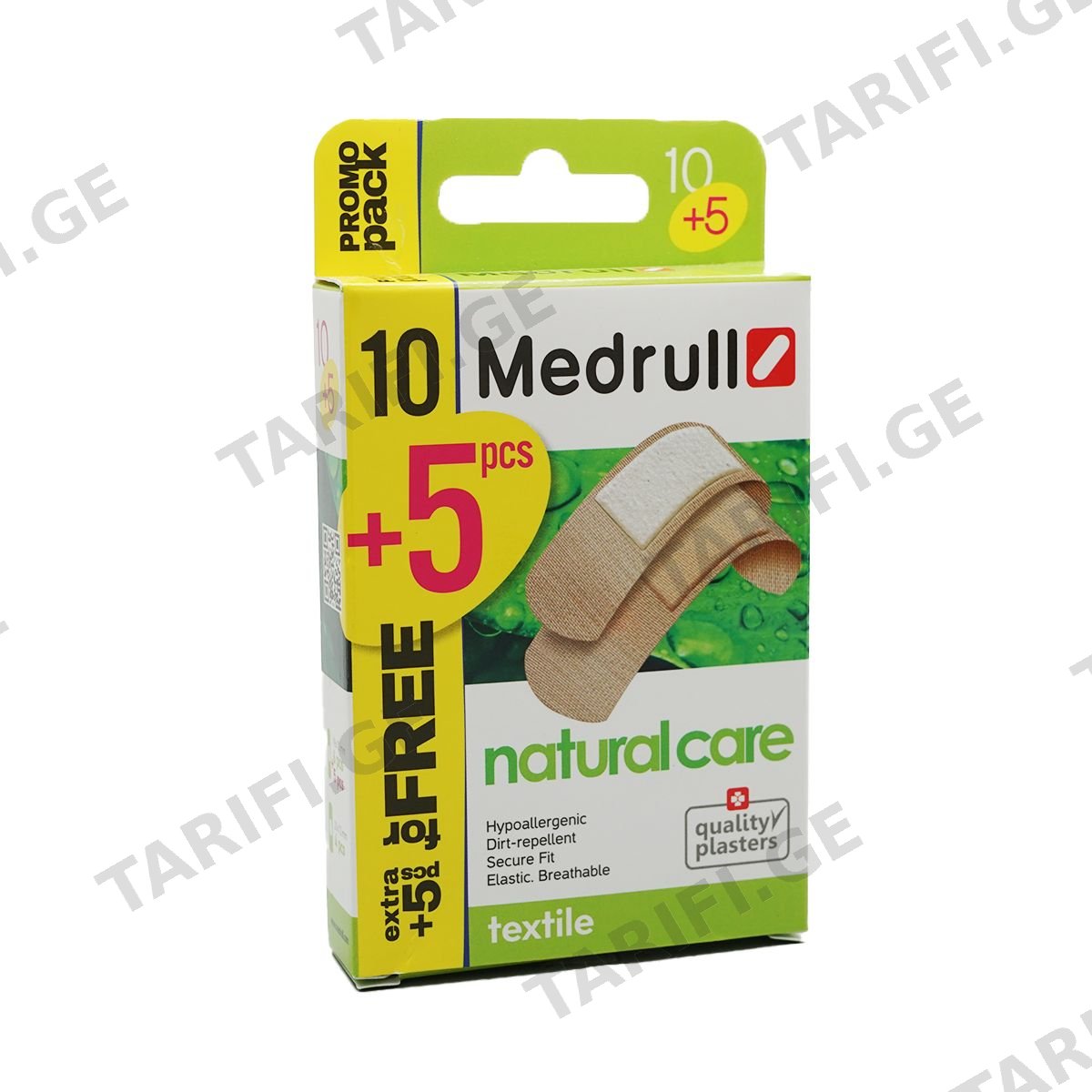 Medrull - მედრული ლეიკო Natural care 10+5 ცალი