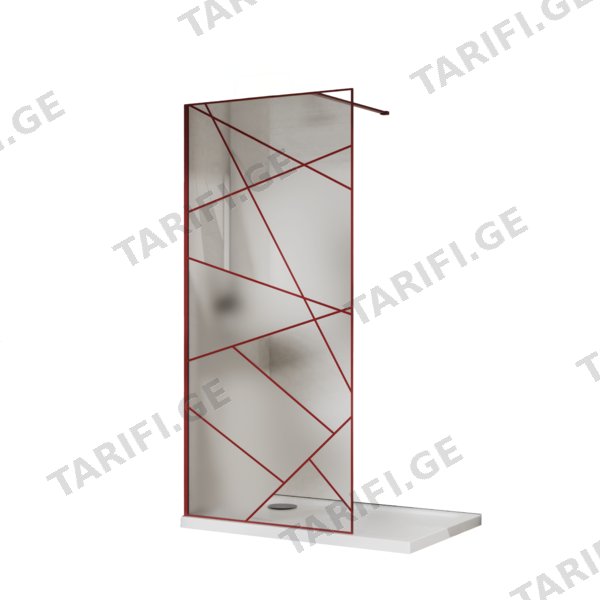 მინის ტიხარი (90x200cm) (S271-UV-90R)