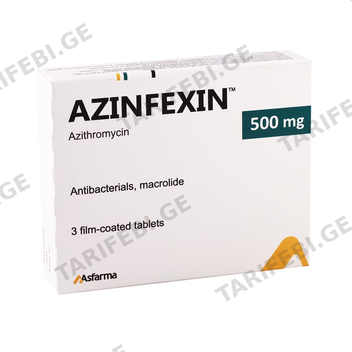 აზინფექსინი - AZINFEXIN 500მგ 3 ტაბლეტი