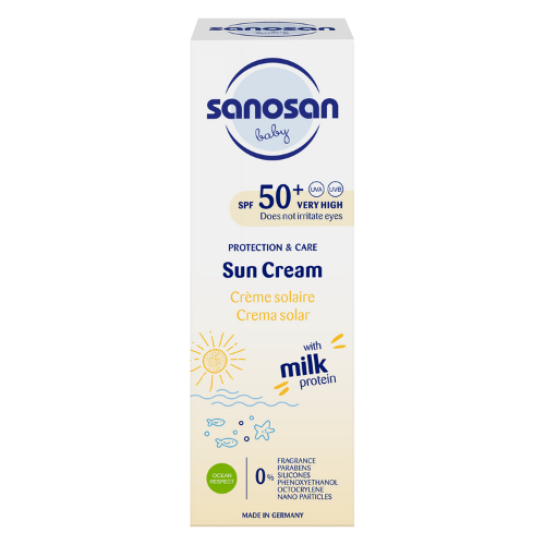 სანოსანი - საბავშვო კრემი მზისგან დამცავი SPF50 75მლ