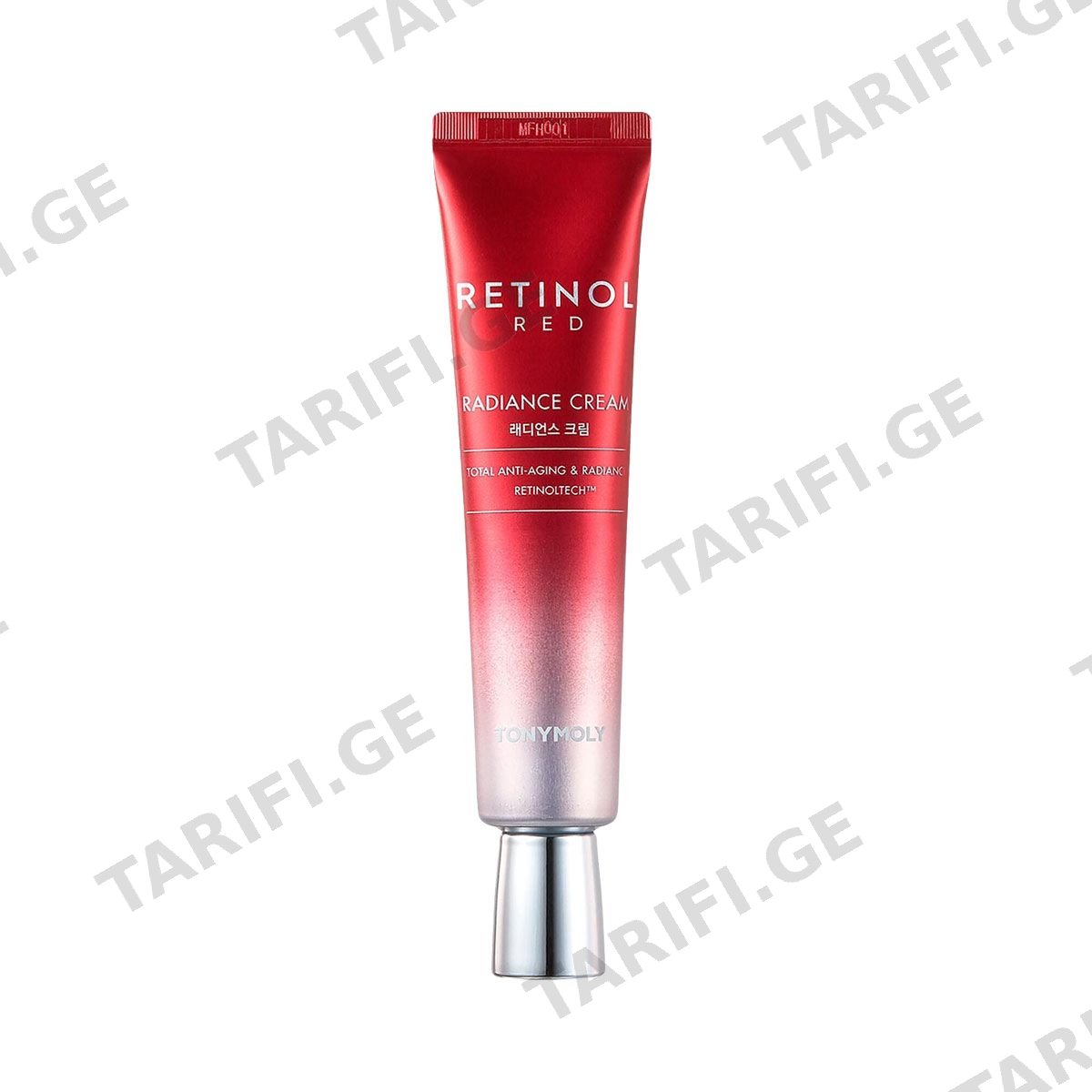 სახის კრემი 30მლ Red Retinol Radiance 8276 ტონიმოლი - Tonymoly