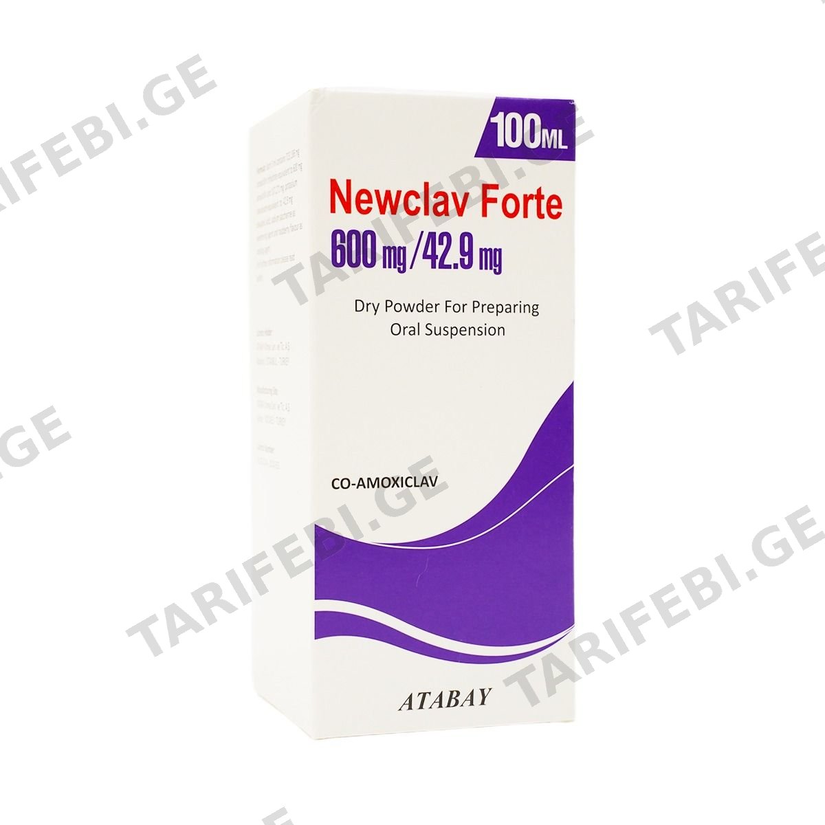ნიუკლავი ფორტე - Newclav Forte 600/42.9მგ 100მლ