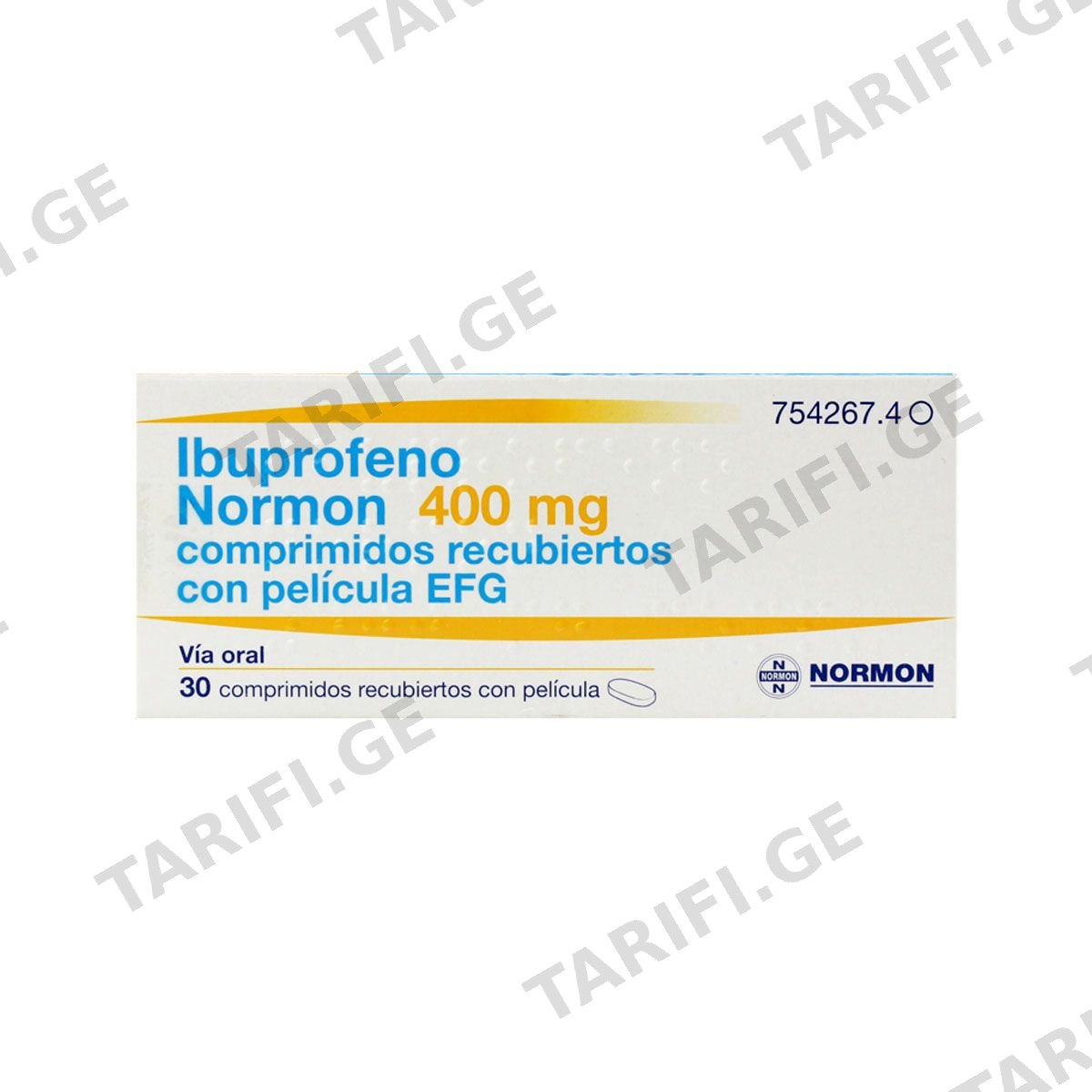 იბუპროფენი - Ibuprofen 400მგ 30 ტაბლეტი