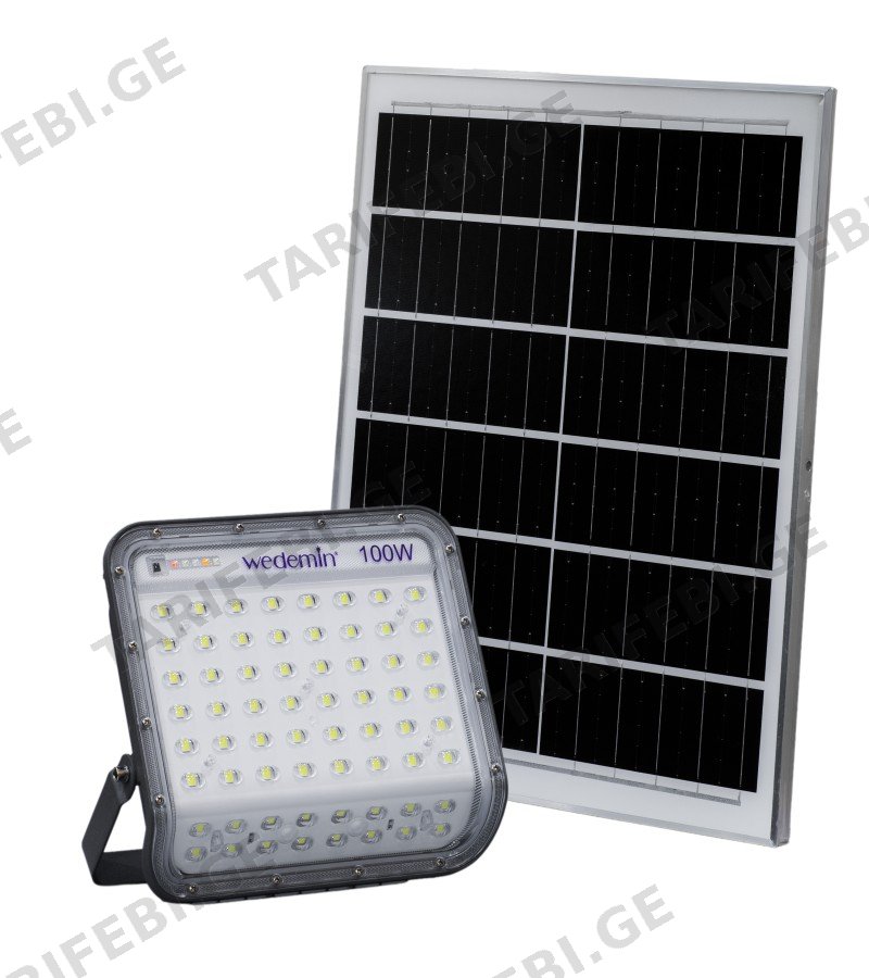 პროჟექტორი მზის ენერგიაზე 100W WD-58#-100W 6500K