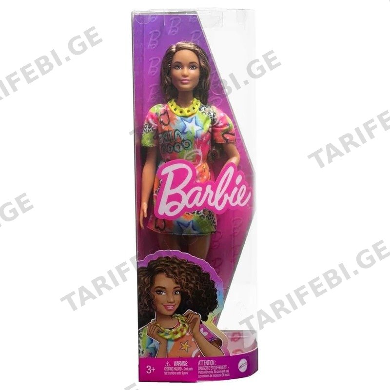 ბარბის თოჯინა MATTEL HPF77 GOOD VIBES მაისური-კაბით