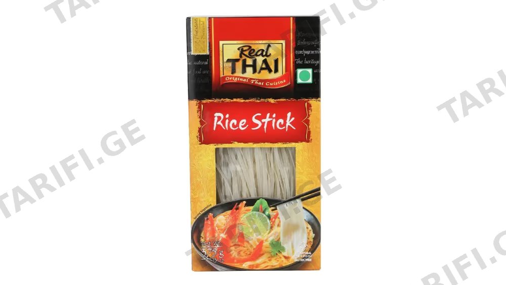 REAL THAI ბრინჯის ჩხირები 3მმ 375გრ 1ც