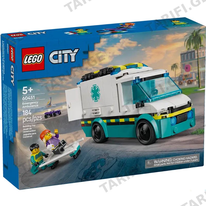 ასაწყობი კონსტრუქცია LEGO CONSTRUCTOR CITY EMERGENCY AMBULANCE