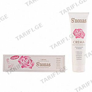 სნონასი კრემი ხელის და ტანის დამატ. 150გრ 1090 Crema pe-e man e o còrpo Snonas 150g 1090