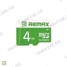 REMAX TF 4GB მეხსიერების ბარათი