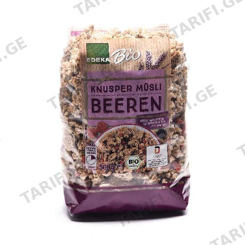 მიუსლი კენკრით /EDEKA/ 500გრ