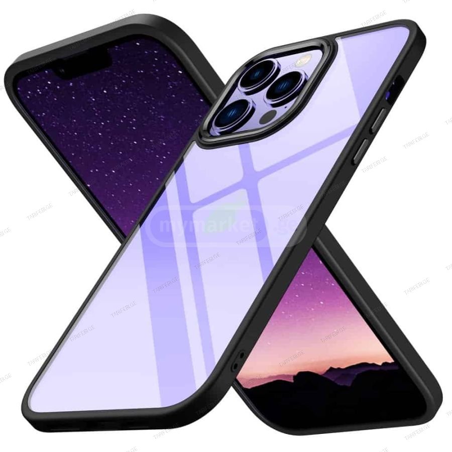 სილიკონის ქეისი iPhone 14 Pro Power Silicone Case - შავი