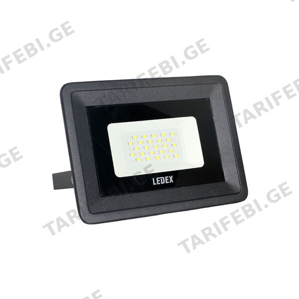 LED პროჟექტორი შავი 200ვტ 6500კ LEDEX IP65