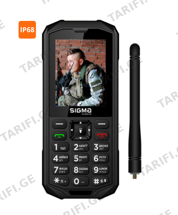 SIGMA MOBILE X-treme PA68 ''Wave" (feature phone) Black