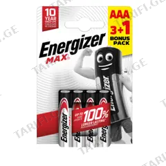 ელემენტი Energizer AAA CHP4 3+1 Max Alk