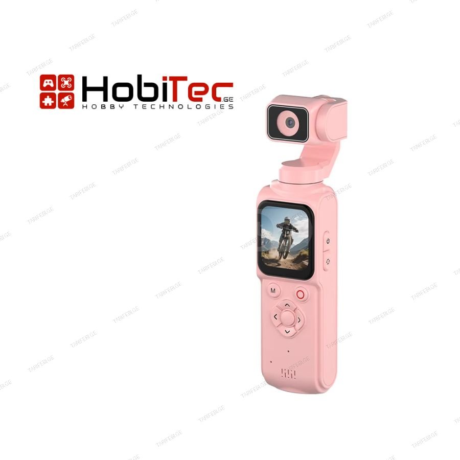 4K Action Rotating Pocket Vlogging Camera 64GB ( Pink )