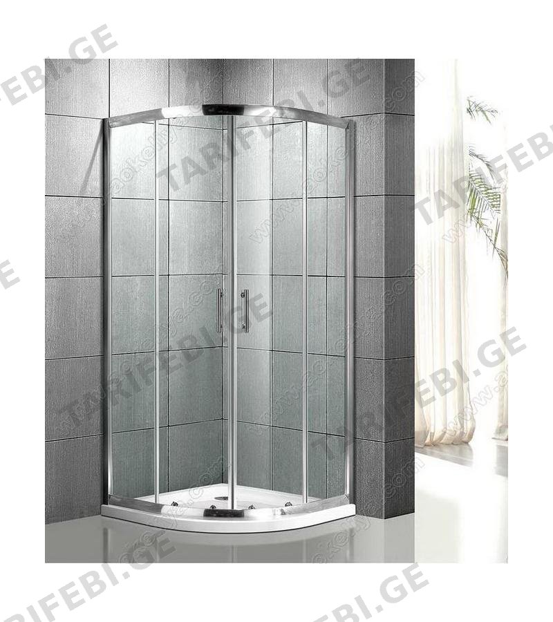 საშხაპე კაბინის მინის კომპლ. A-700-C ზომა. 80*80*195 სმ პადონით Aokelya