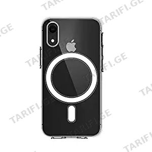 სილიკონის ქეისი Transparent Case with Magsafe iPhone XR