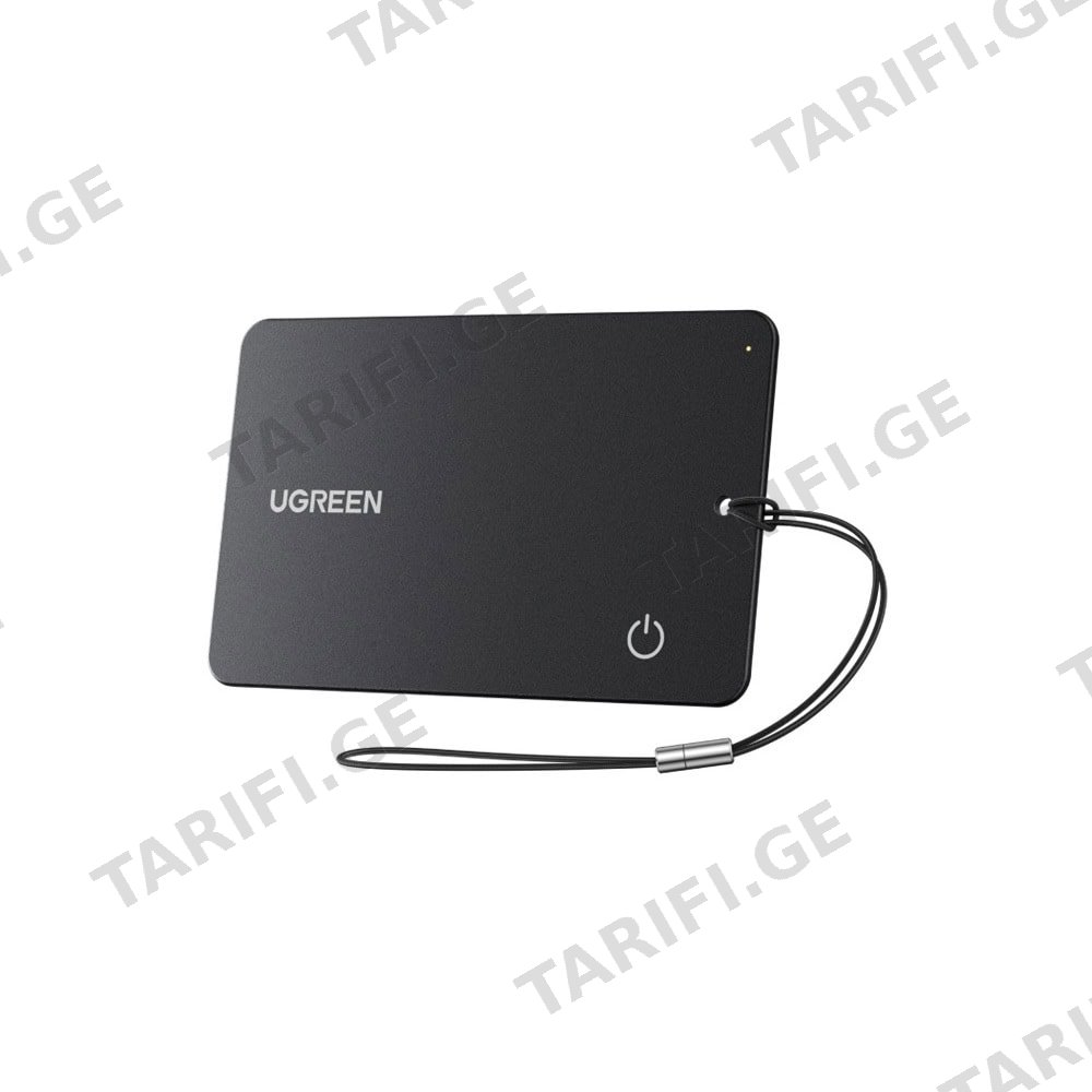 Smart Tag UGREEN CM915 (75644) Slim Pro, IOS+Android, Smart Tag Finder, Dark Gray