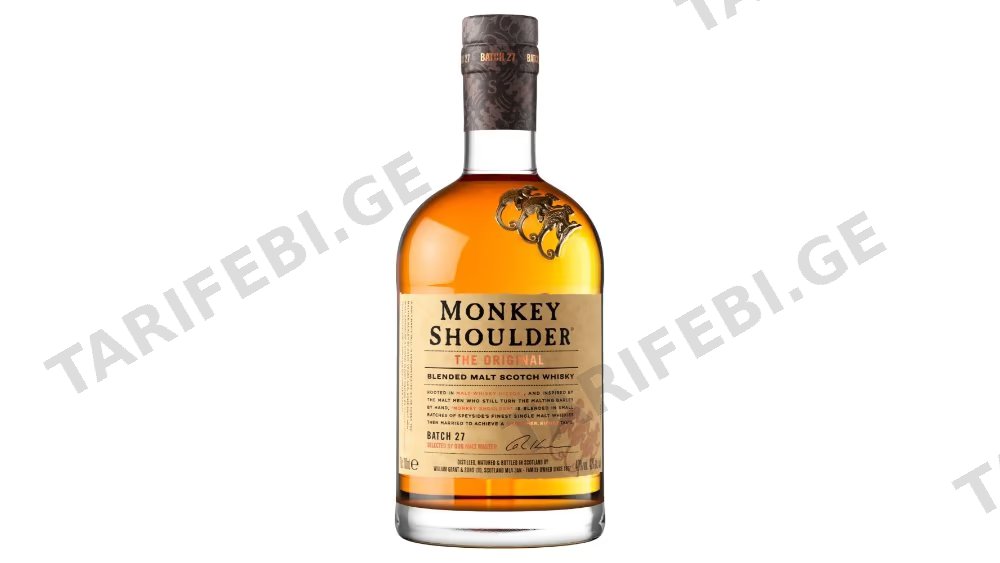Monkey Shoulder ვისკი 40% 0.7ლ