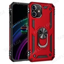iPhone 12 Sofia Ring Case სილიკონის ქეისი ბეჭდით - წითელი