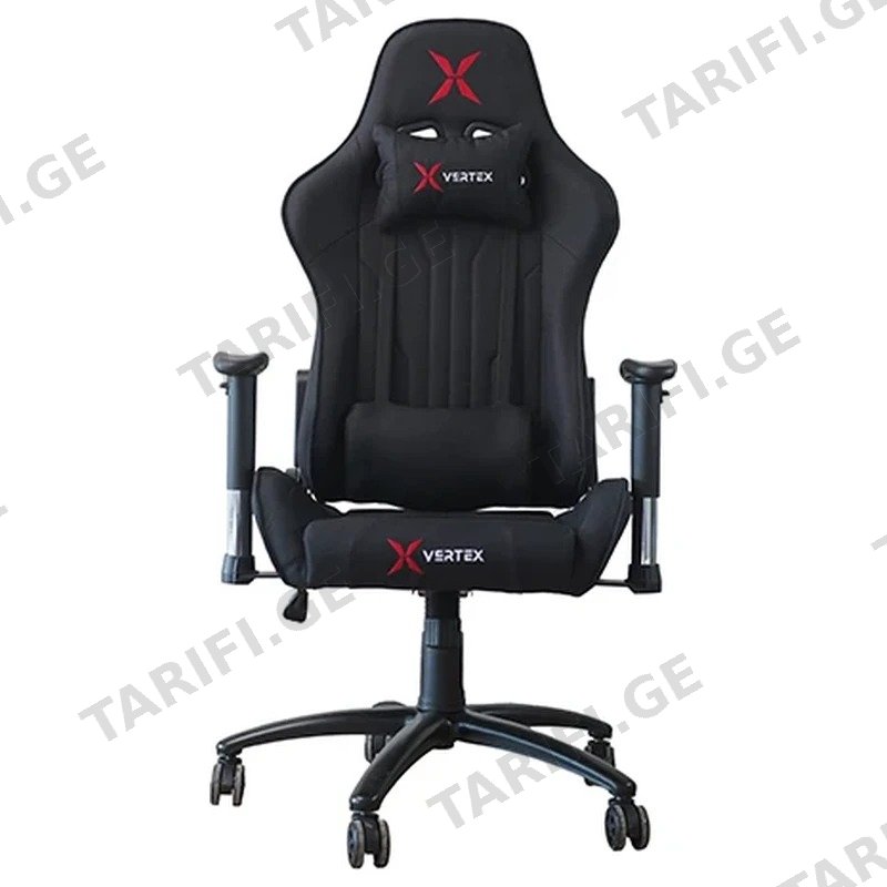 გეიმერული სავარძელი VERTEX TURU შავი ქსოვილი
