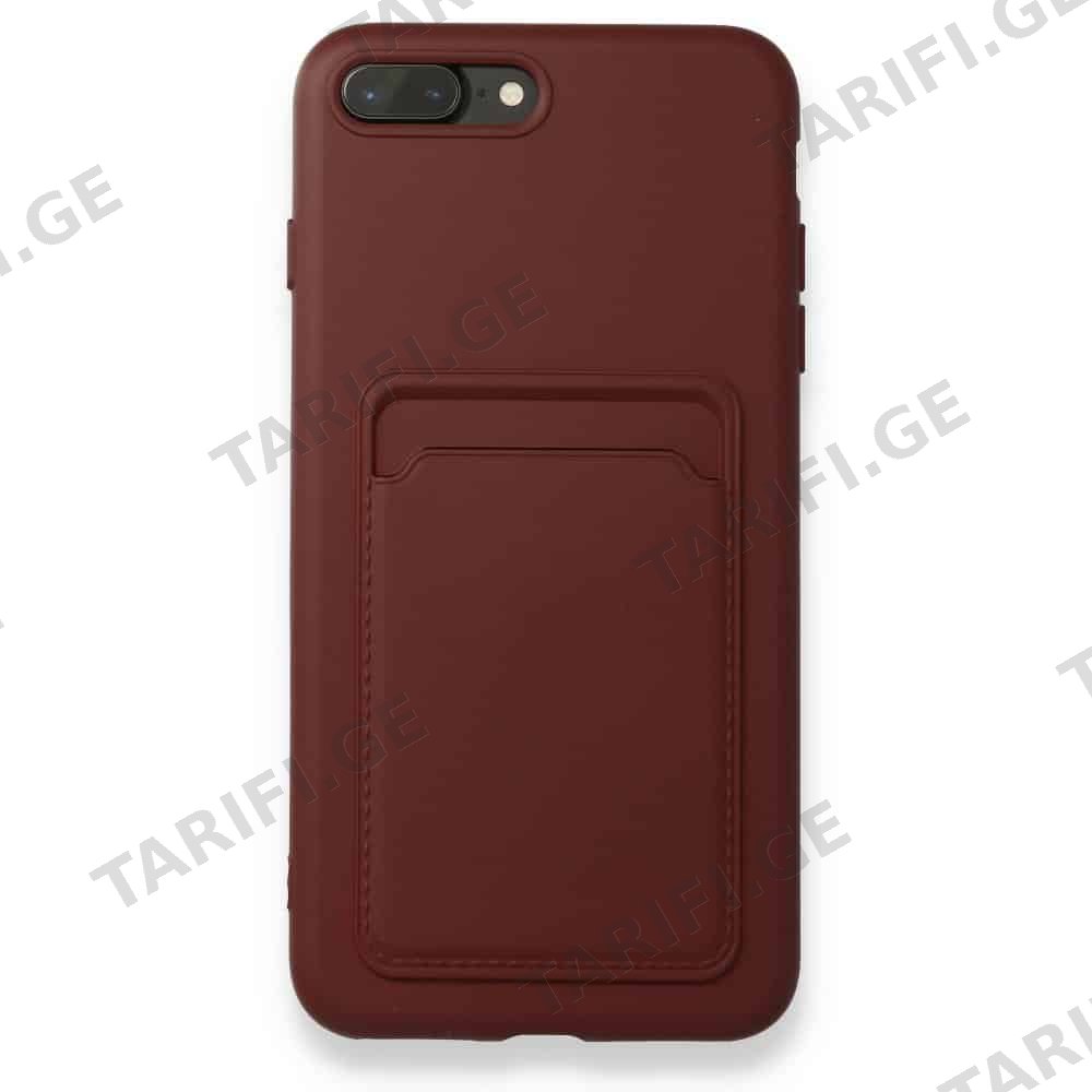 iPhone 7 Plus Kelvin Case ბარათის ჩასადებით სილიკონის ქეისი