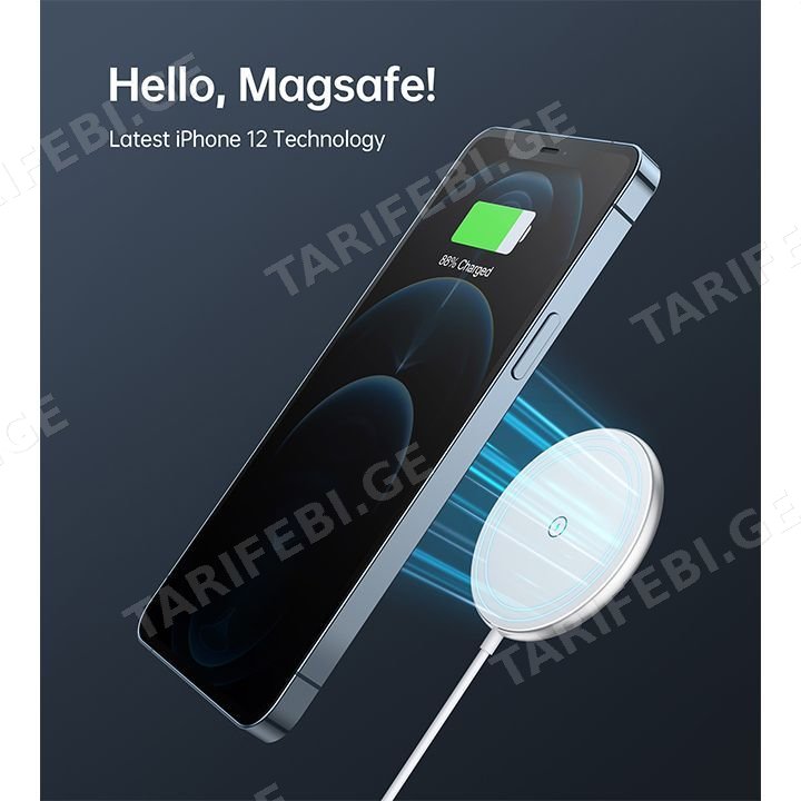 დამტენი მოწყობილებობები Choetech T580-F 15W Fast Wireless Charging Pad